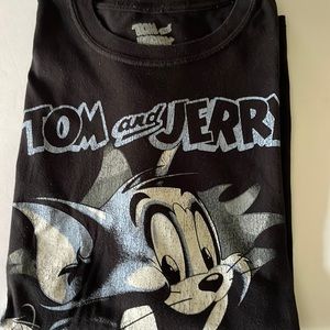 Tom and Jerry Cartoon mens tee